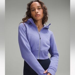 Scuba Full-Zip Cropped Hoodie